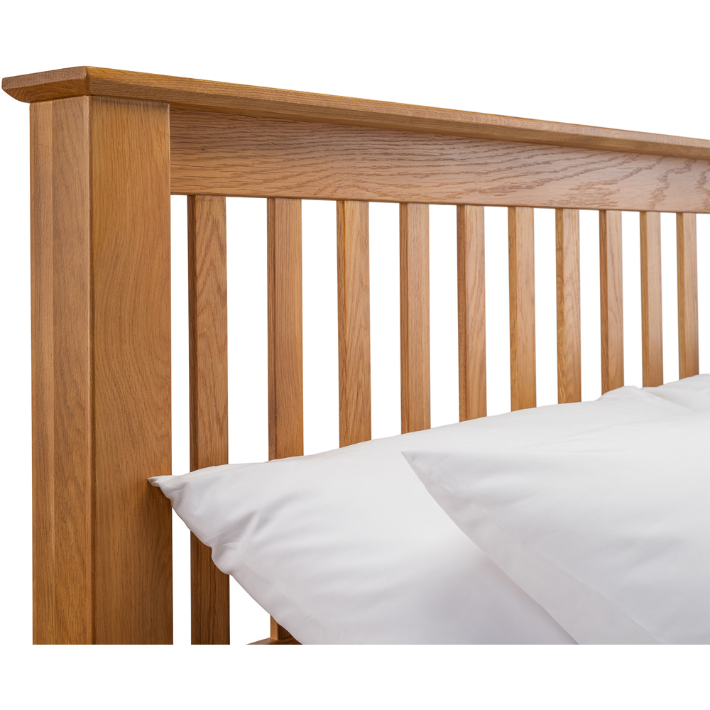 Julian Bowen Amsterdam King Size Oak High Foot End Bed Frame Image 4
