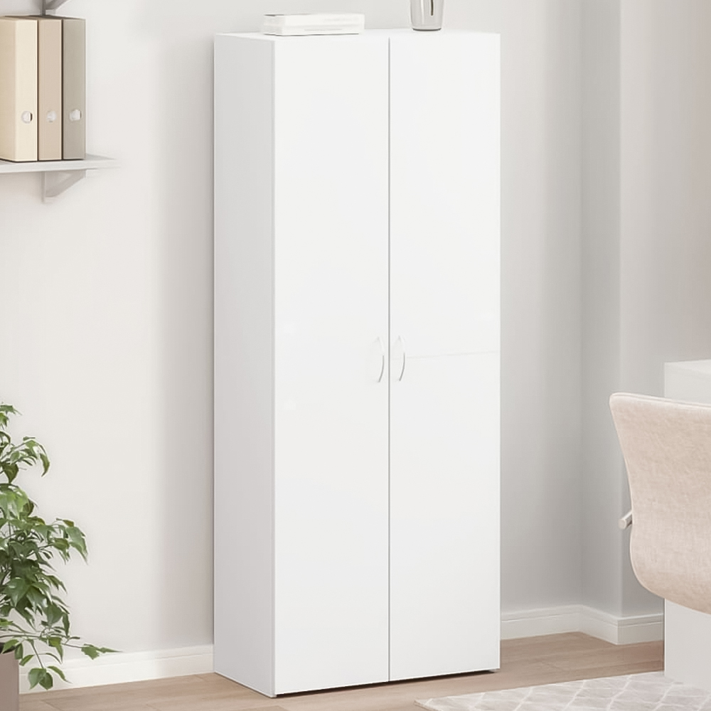 vidaXL 4 Door White File Cabinet Image 1