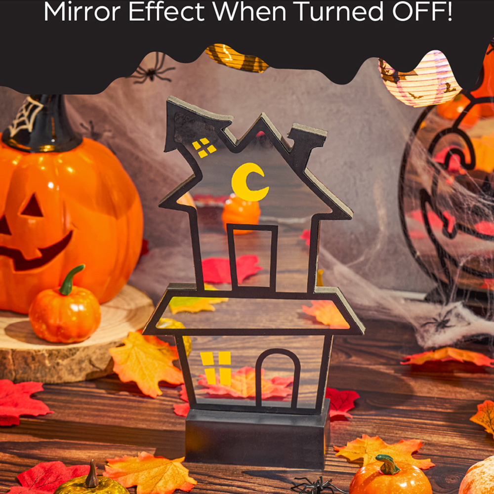Benross LED Infinity Spooky House Halloween Decoration 28cm Image 4
