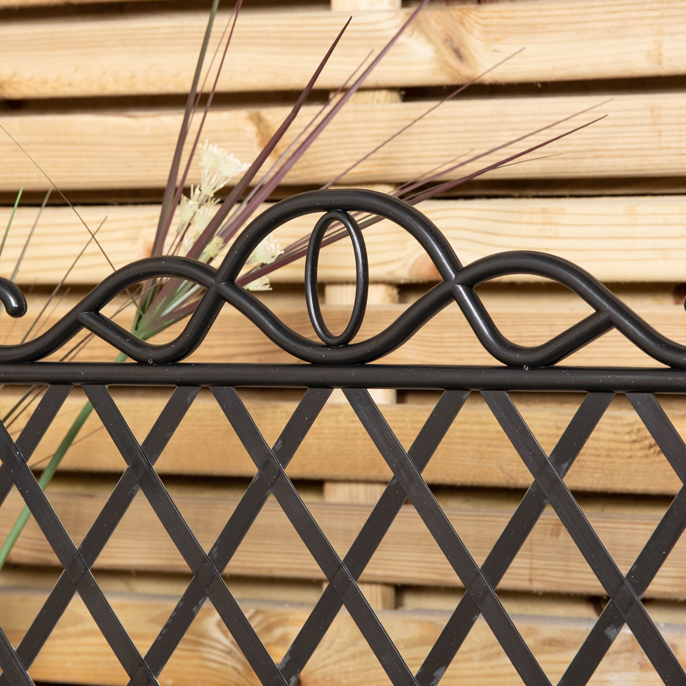Samuel Alexander Black Plastic Garden Patio Lawn Border Fence Edging Image 6