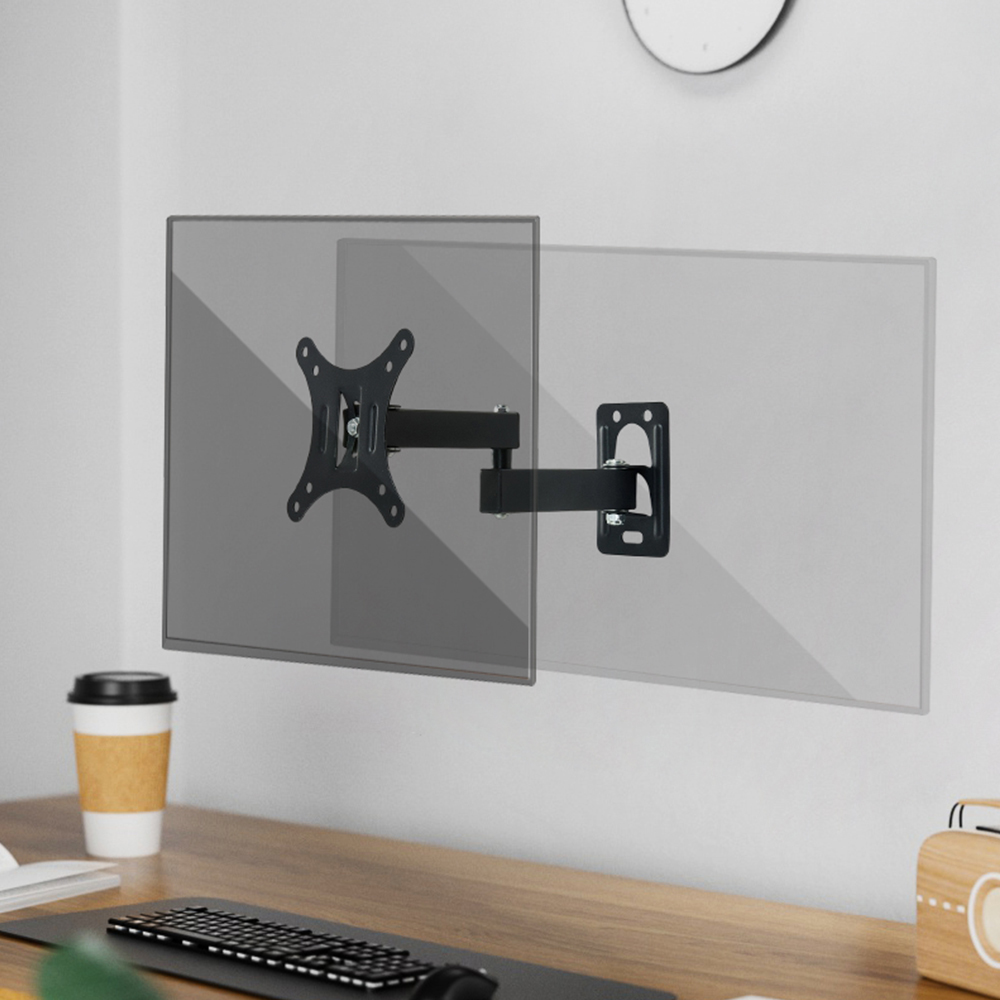 Living and Home 10-26 inch Black Metal Wall Mounted TV Monitor Bracket Image 7