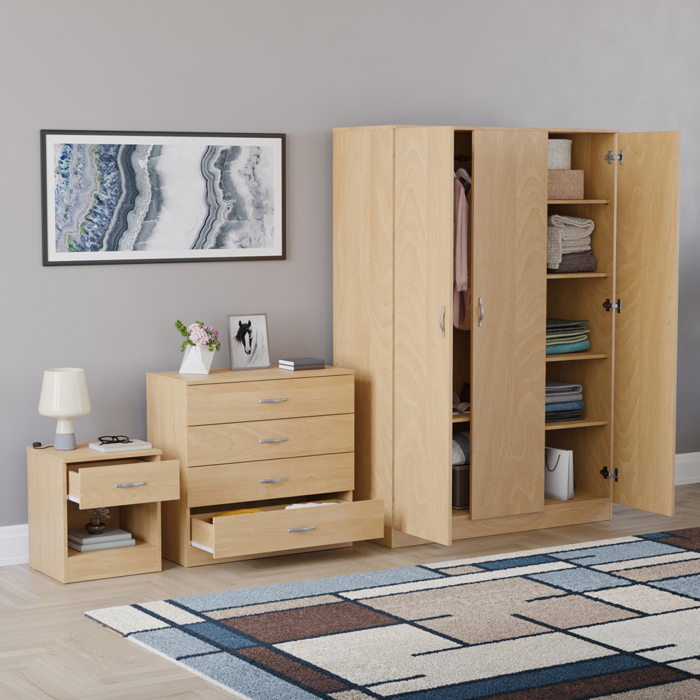 VIDA DESIGNS Riano Pine 3 Piece Bedroom Furniture Set Image 5