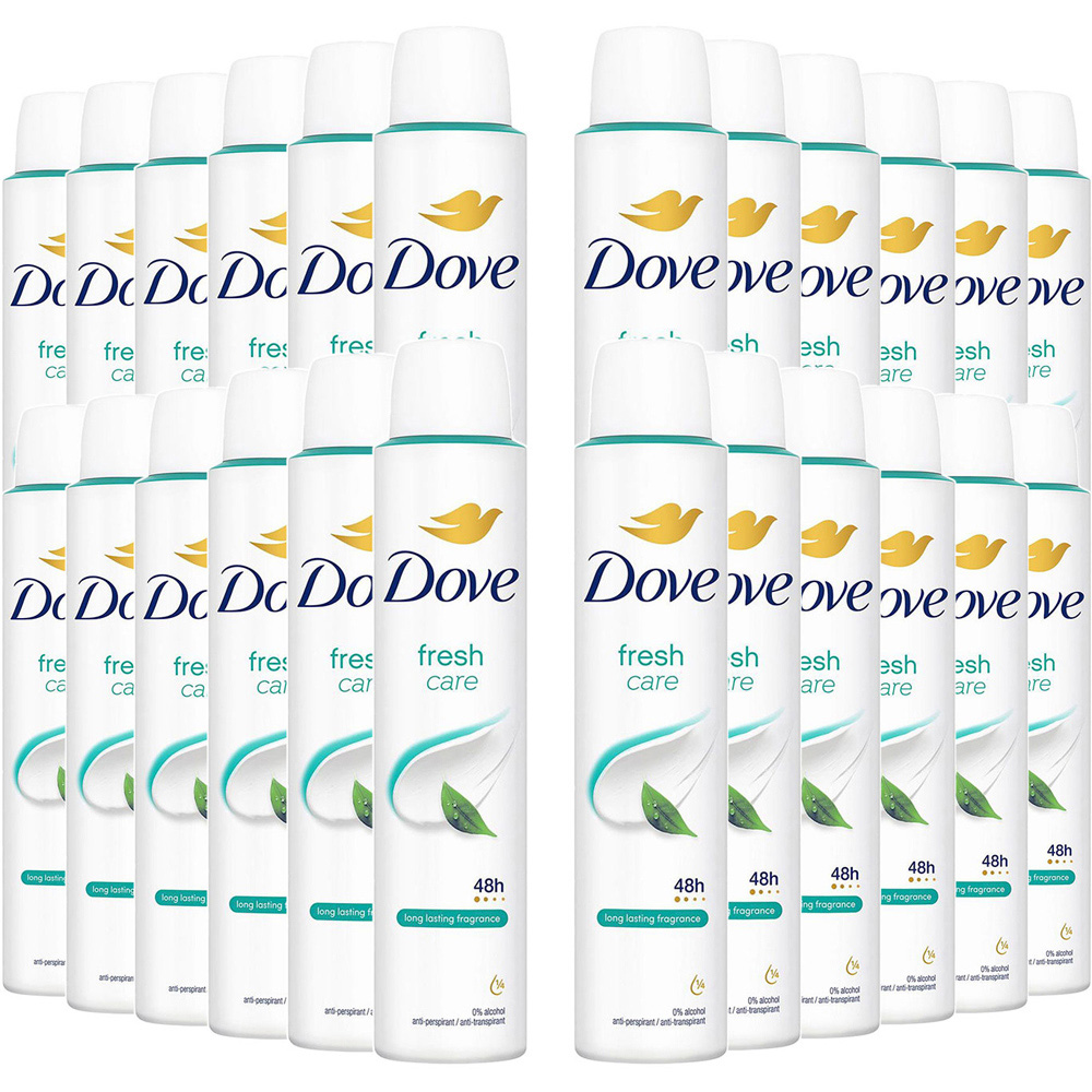 Dove Fresh Sweat Protection Women Anti-Perspirant Deo 200ml 24 Pack Image 1