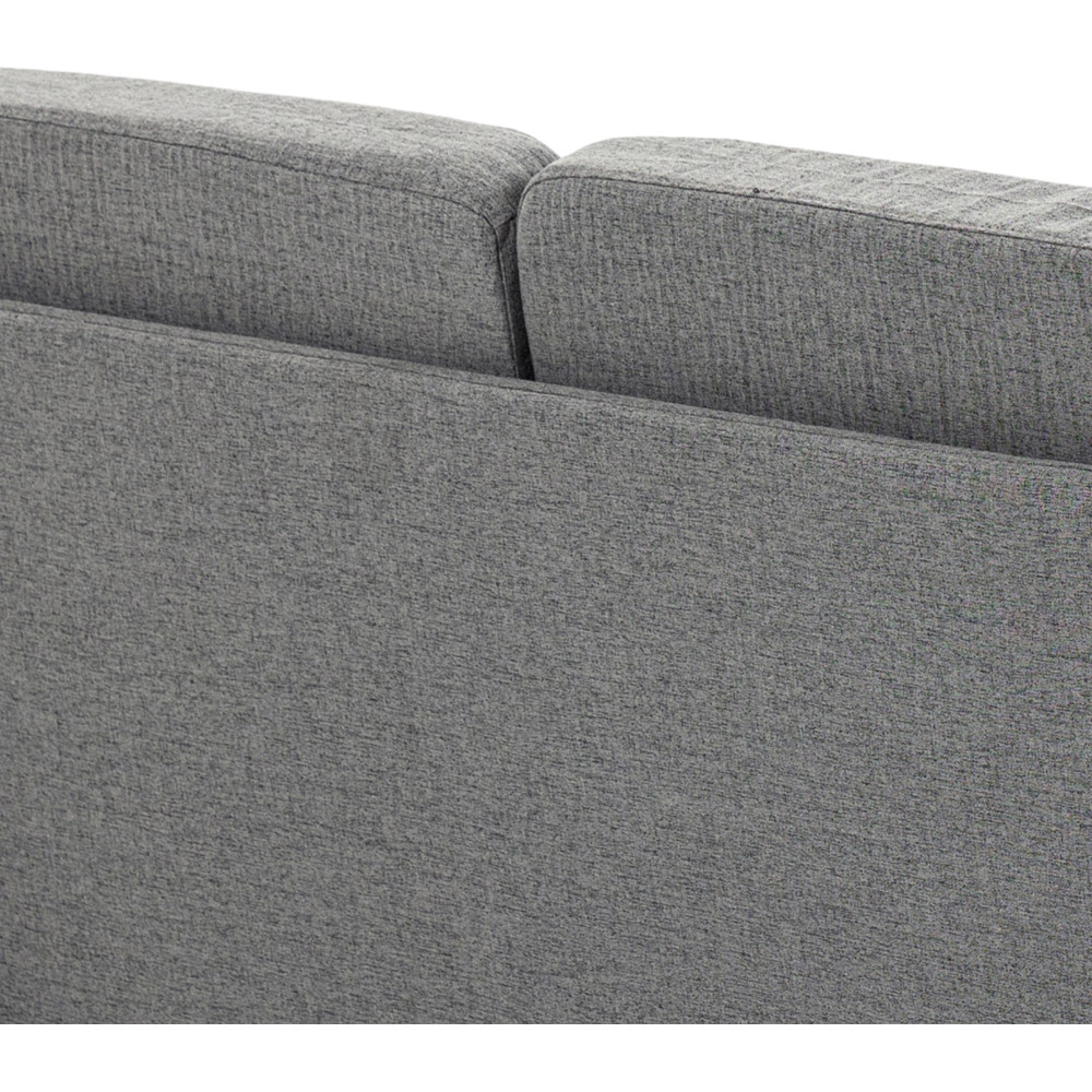 Portland 2 Seater Grey Linen Loveseat Sofa Image 3