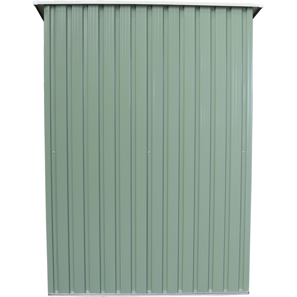 Charles Bentley 4.7 x 3ft Green Metal Storage Shed Image 6