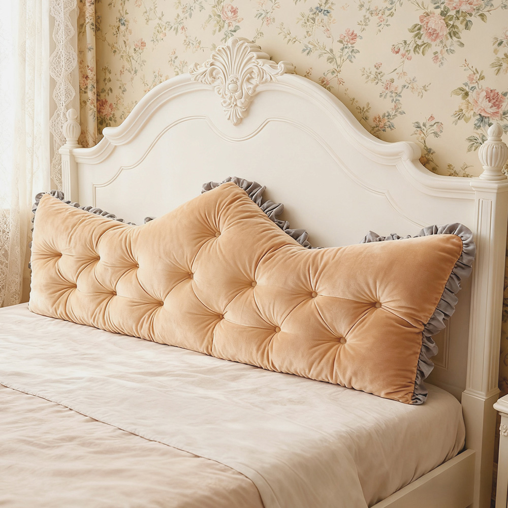 Living and Home Amber Camel Crown Headboard Pillow 182 x 65cm Image 7