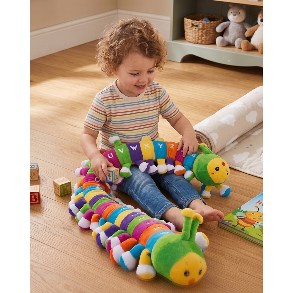 Avilo Alphabet Caterpillar Plush Toy Image 2