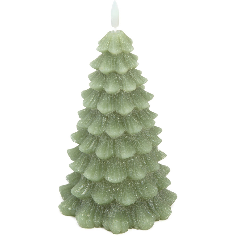Tree LED Candle Green Image 2