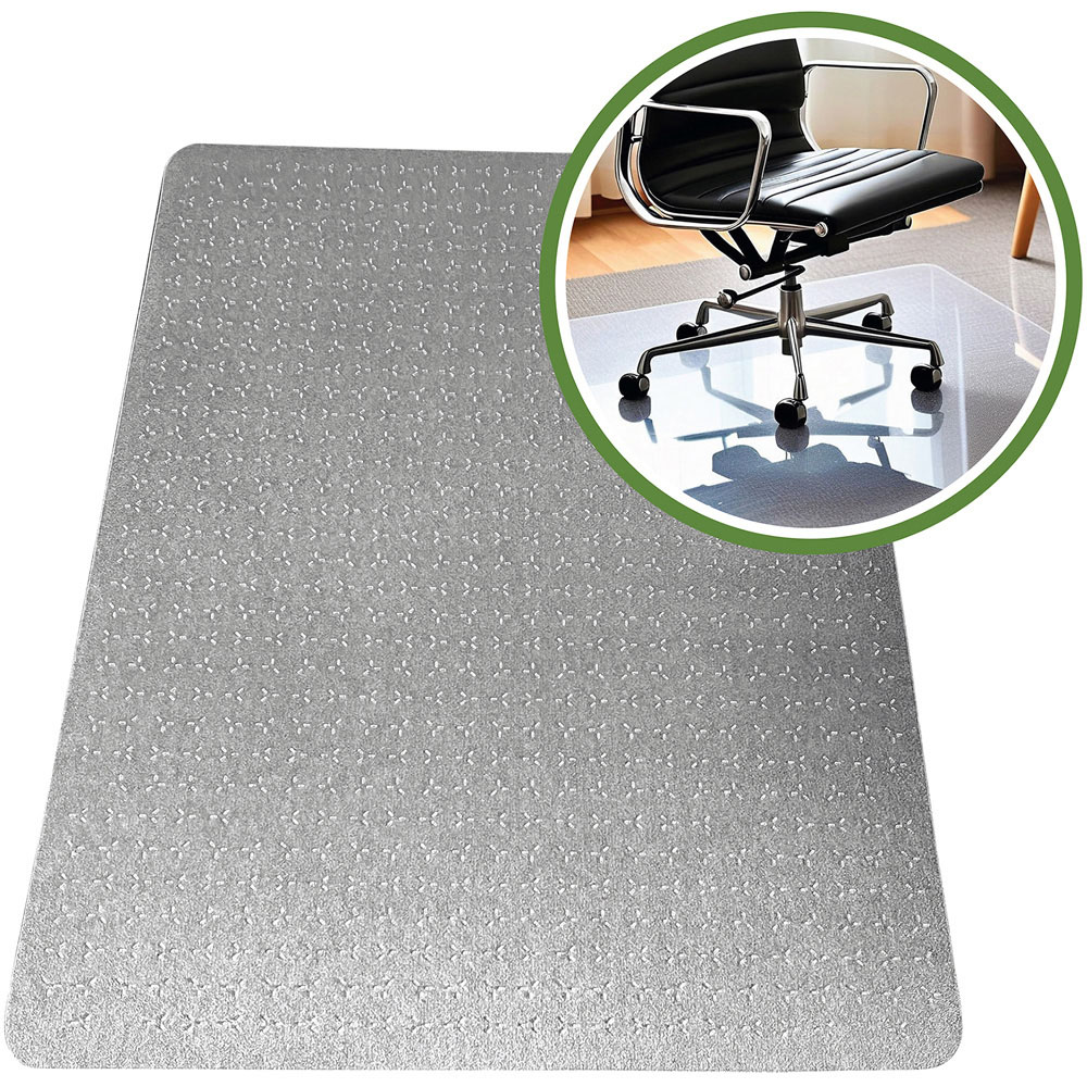 Floortex TrYlok PVC Rectangular Chair Mat Low Pile Carpets up to 6mm 150 x 116cm Image 6