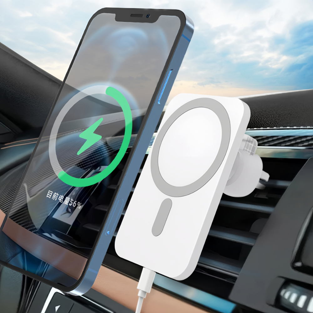 Jaoyeh Trading White Wireless Car Charger Image 2
