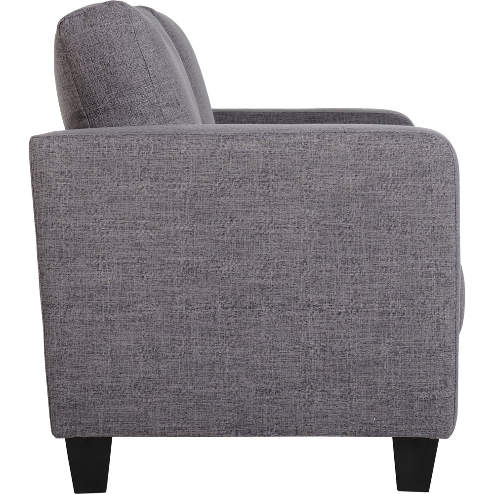 Seconique Tempo 2 Seater Grey PU Sofa Image 5
