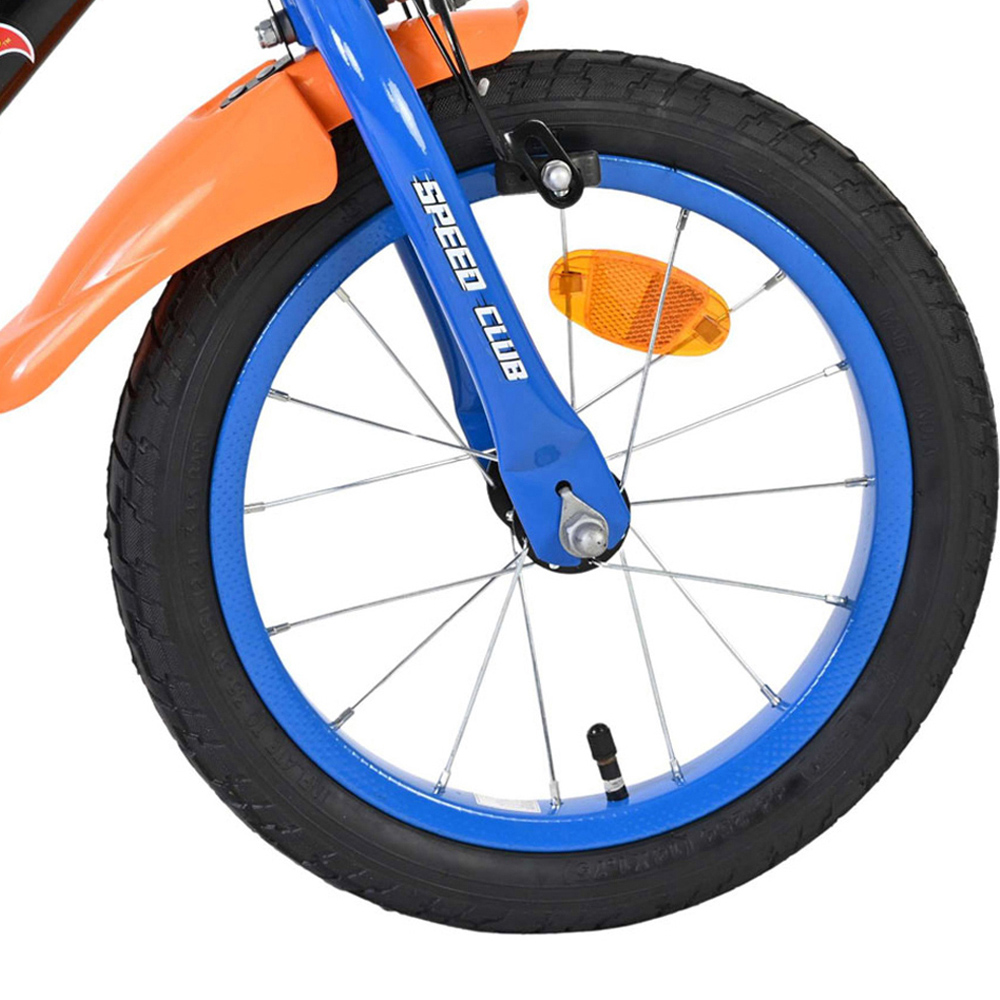 Volare Hot Wheels Kids 14 inch Multicolour Bike with Stabilisers Image 6