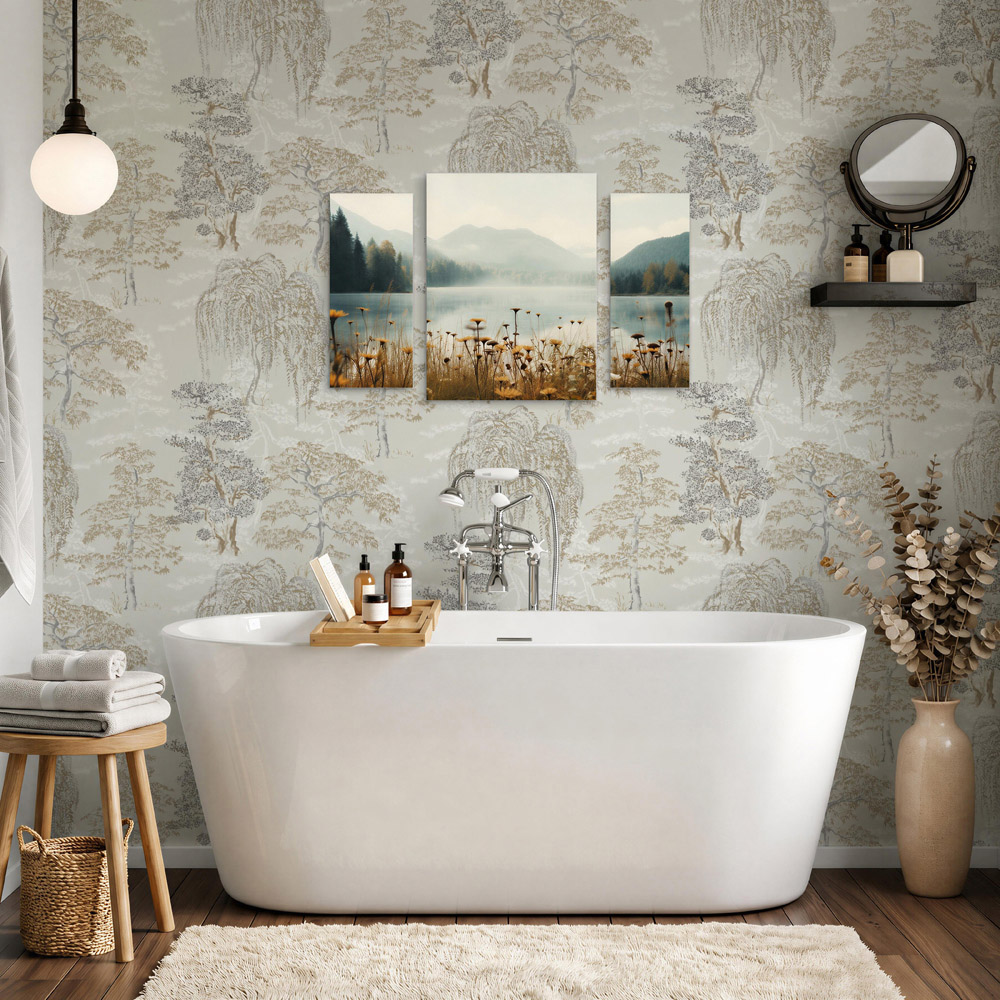 Arthouse 3-in-1 Mountain Lake Canvas Set Image 2