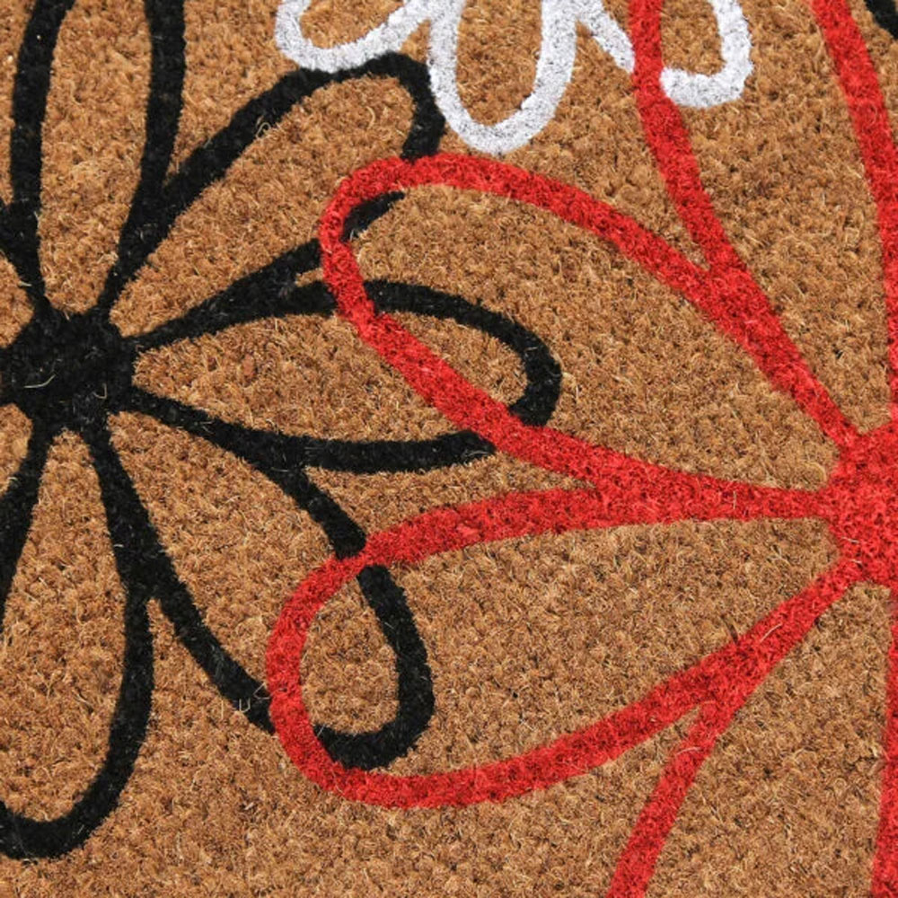 Coco & Coir Bloom Three Coir Door Mat 45 x 75cm Image 2