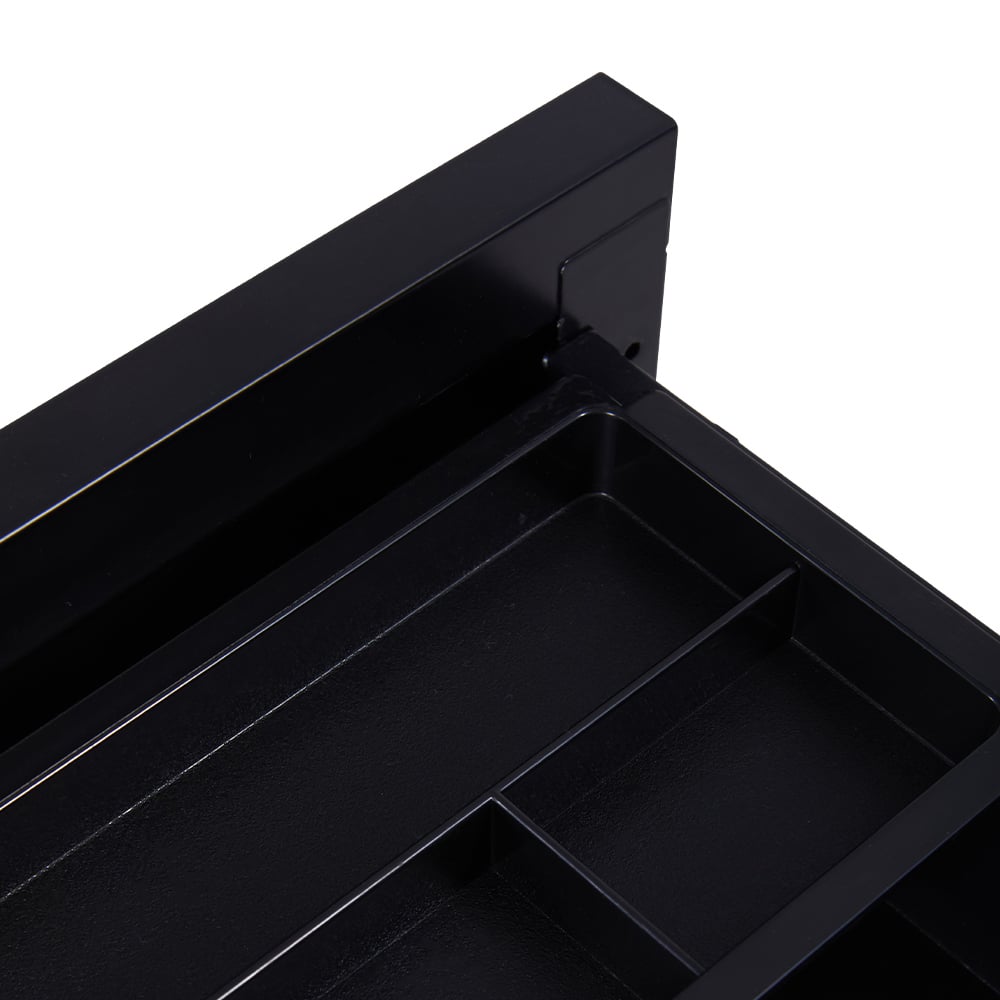 H&O Direct 3 Drawer Metal Filing Cabinet with Lockable Castor Wheels Image 4