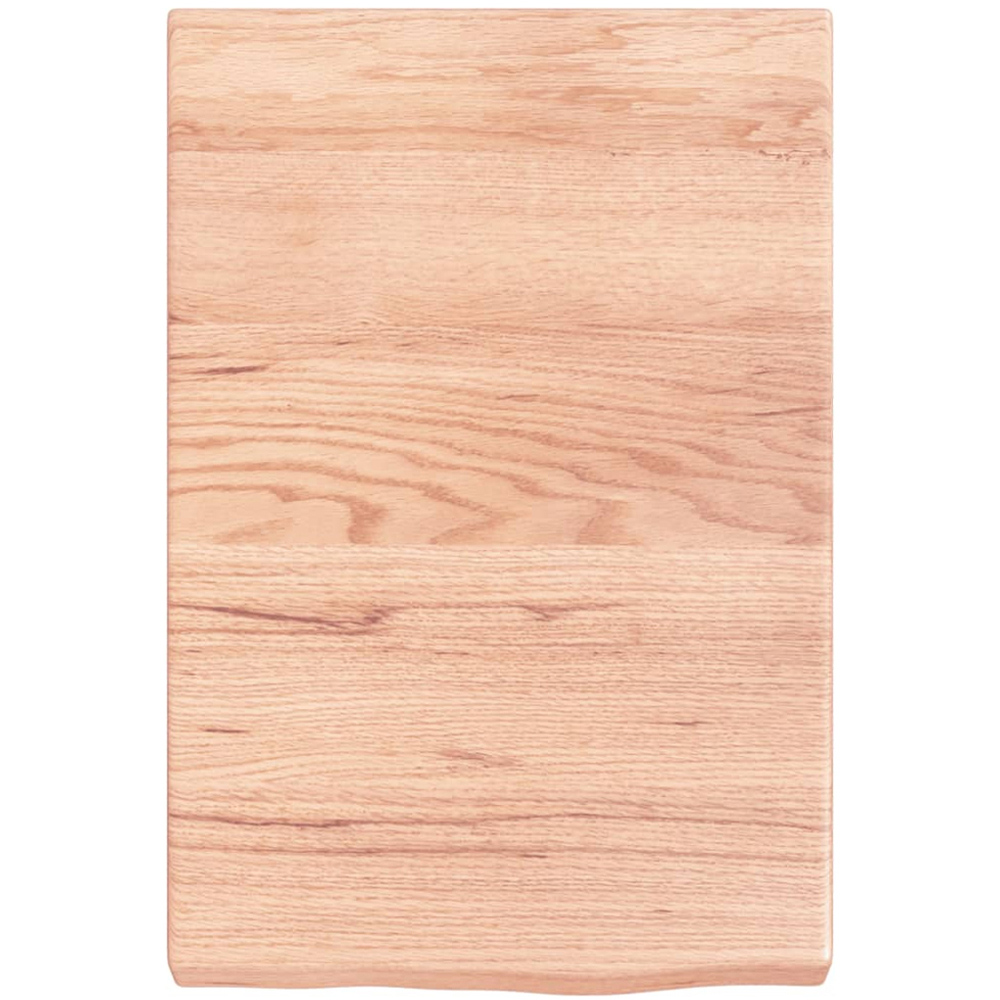 vidaXL 60 x 40cm Light Brown Oak Wood Wall Shelf Image 3