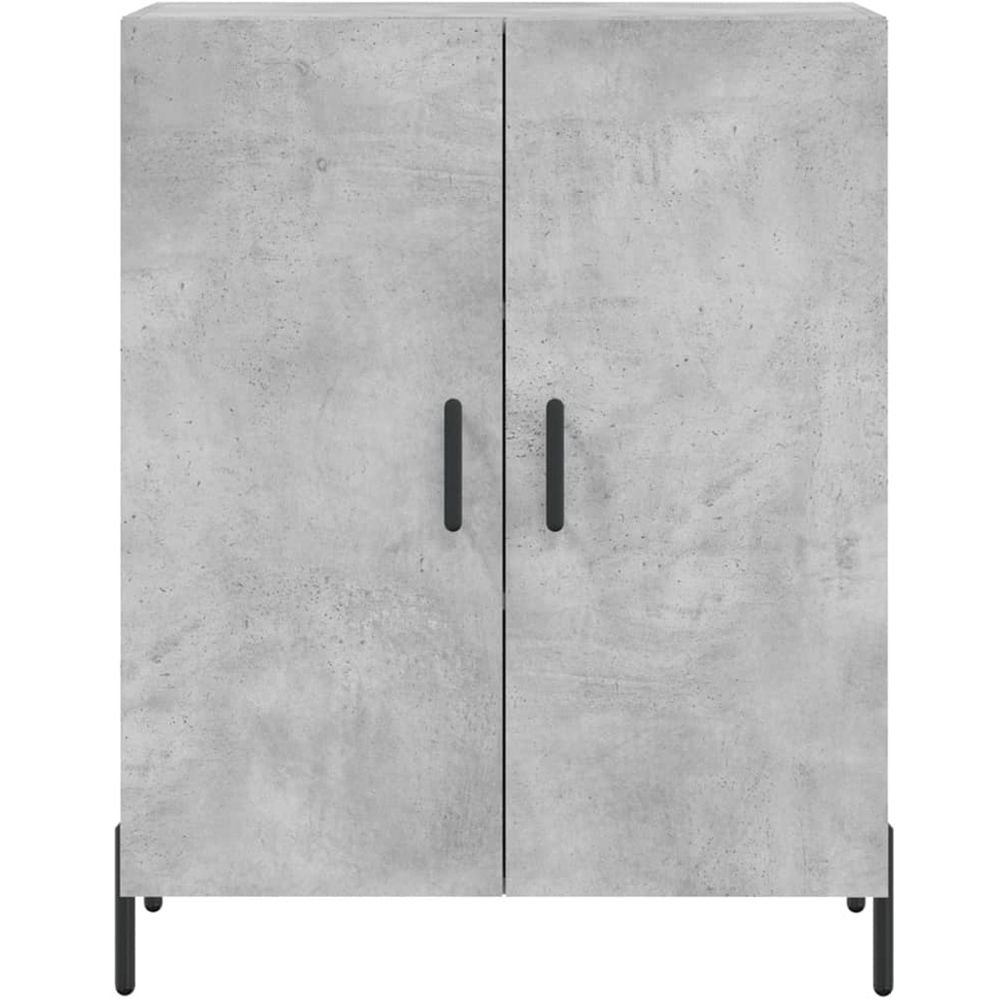 vidaXL 4 Door Concrete Grey Highboard Image 8