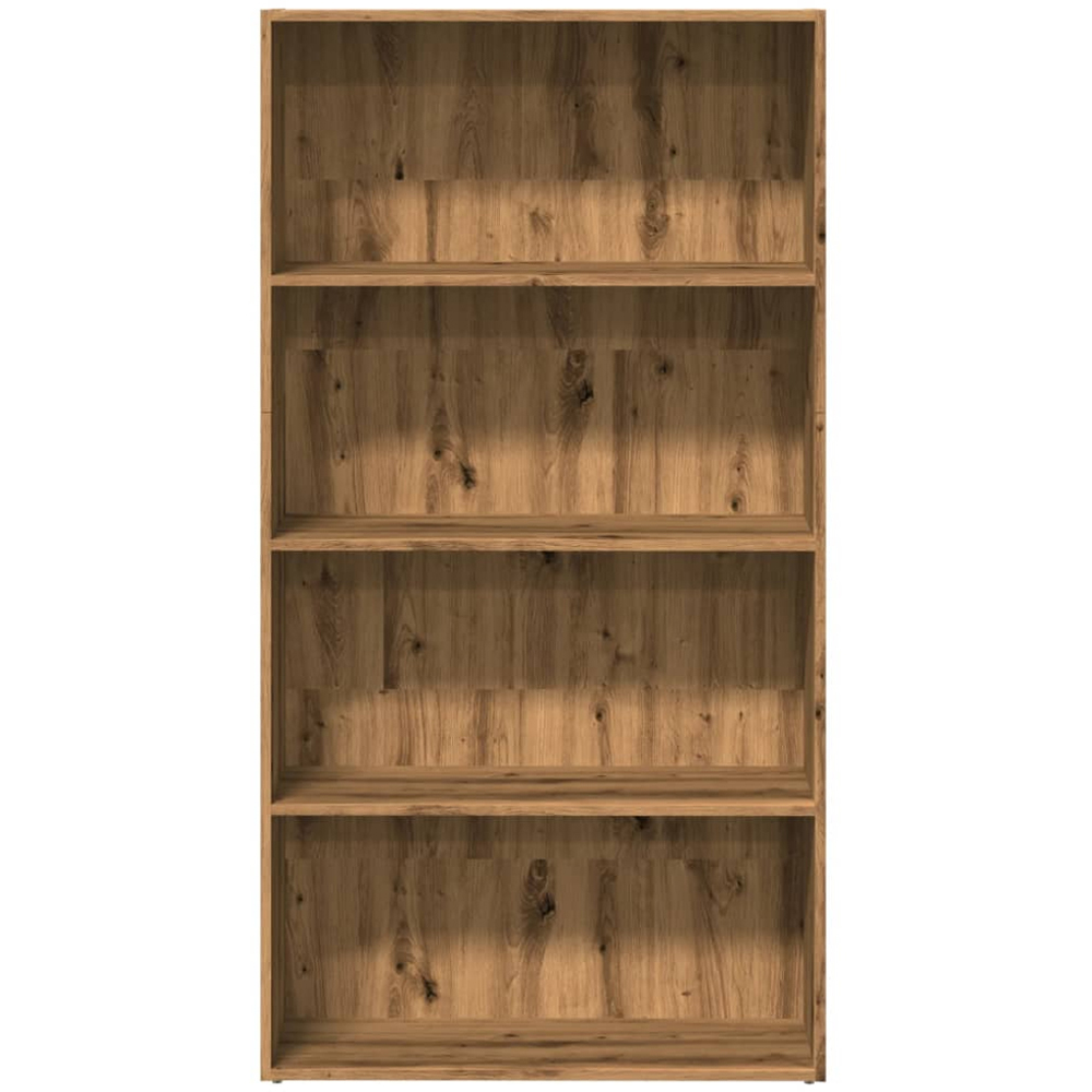 vidaXL 4 Shelf Artisian Oak Bookcase Image 4