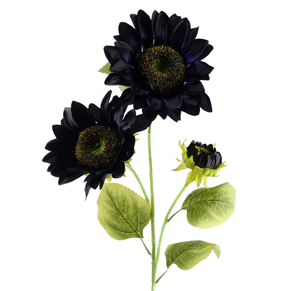 Leaf Purple Sunflower Artificial Flower Bundle with Vase 100cm 9 Pack Image 5