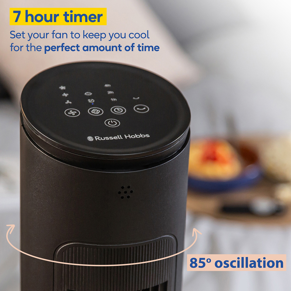 Russell Hobbs Black Premium Tower Fan Image 7