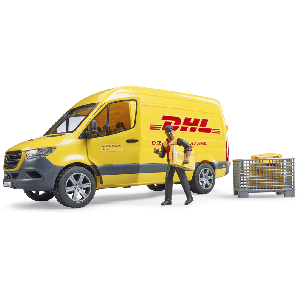 Bruder Kids MB Sprinter DHL with Driver Playset Model Image 3