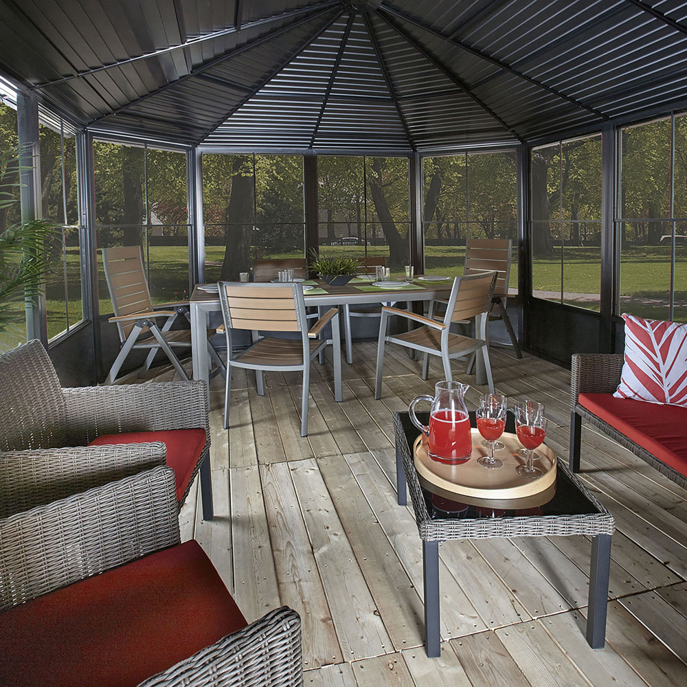 Sojag Charleston 3.7 x 5.5m Grey Solarium Image 3