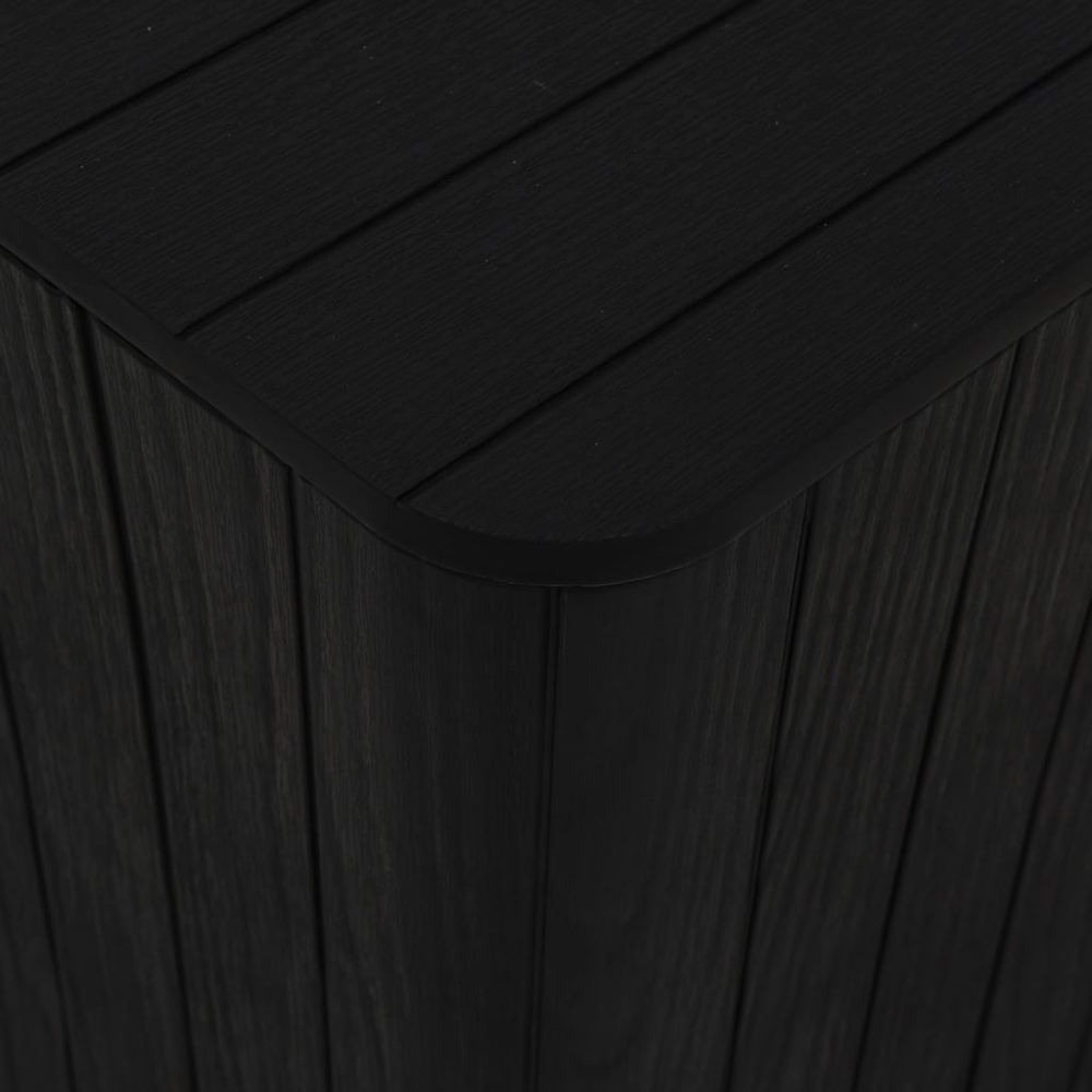 vidaXL Black Polypropylene Garden Table with Storage and Removable Lid Image 6