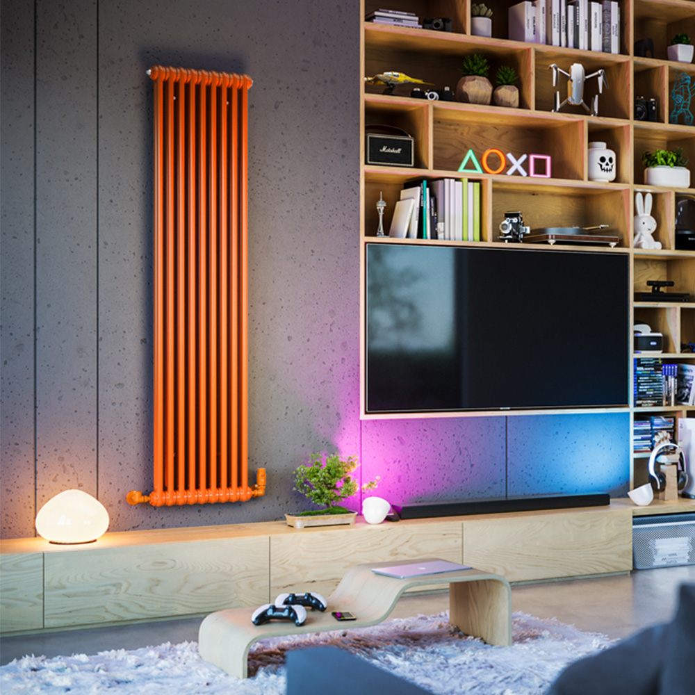 Terma Colorado 3806 BTU Orange Radiator 1800 x 429mm Image 8