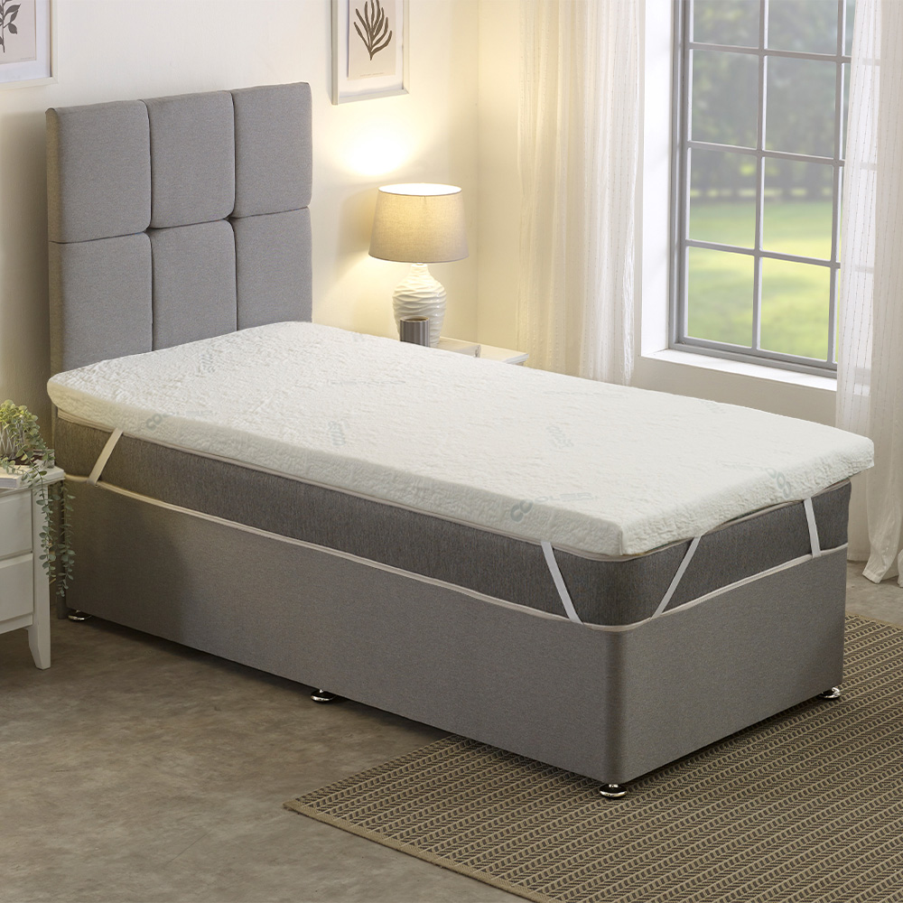 Starlight Beds European King Size Graphite Infused Cooling Mattress Topper 3 inch Image 4