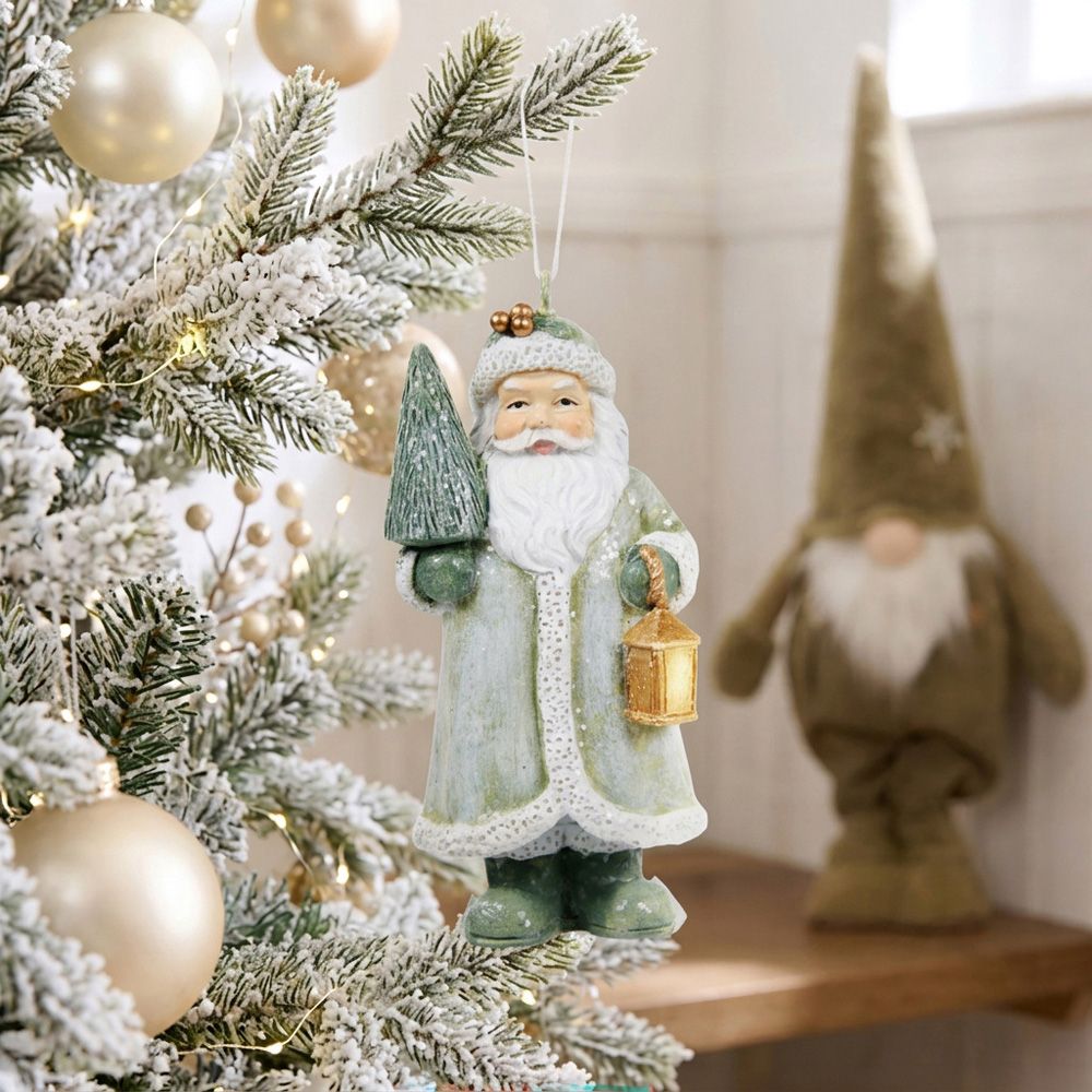 Sage Santa Hanging Tree DecorationSage Image 2
