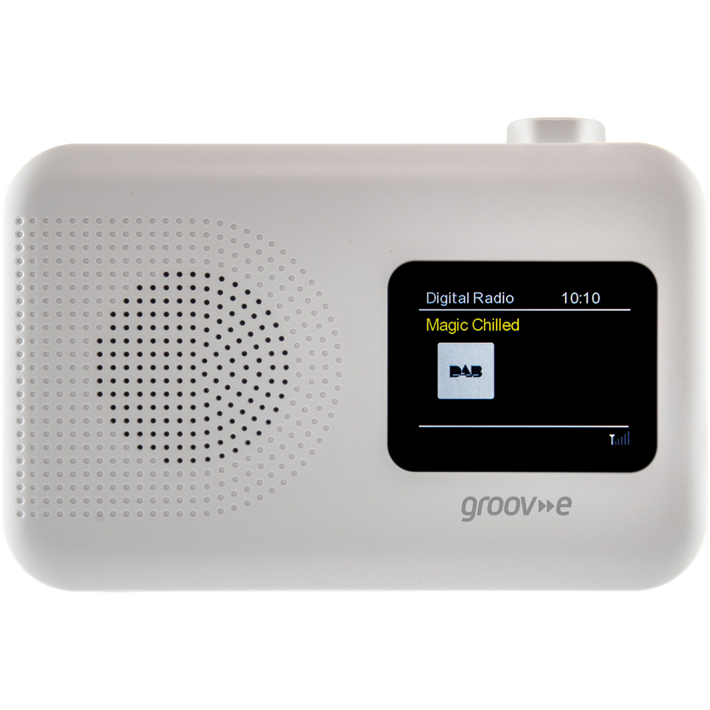 Groov-e Berlin White Colour Screen DAB and FM Radio with Bluetooth Image 3