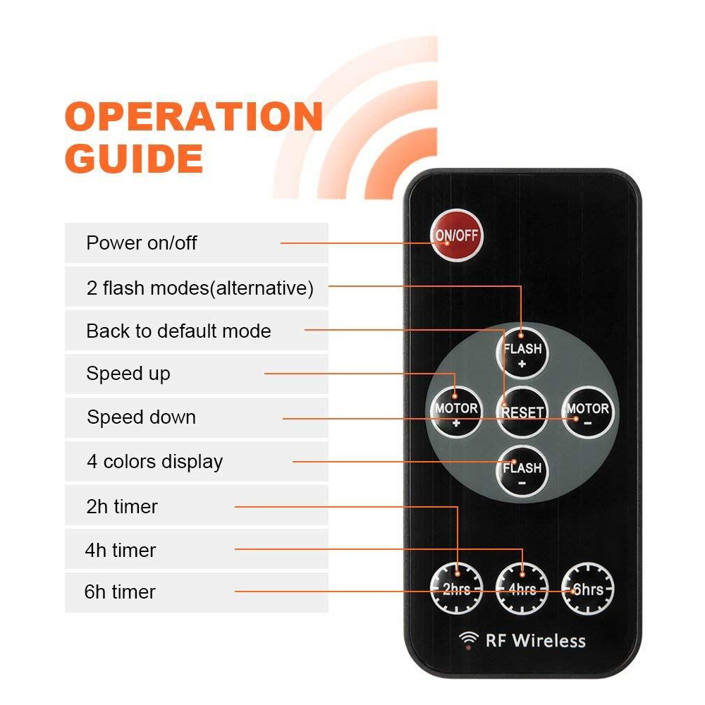 Shatchi LED Night Disco Party Rotating Spotlight Image 3