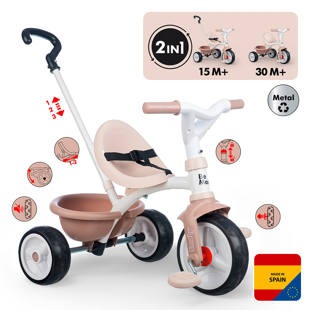 Smoby Be Move Beige Tricycle Image 4