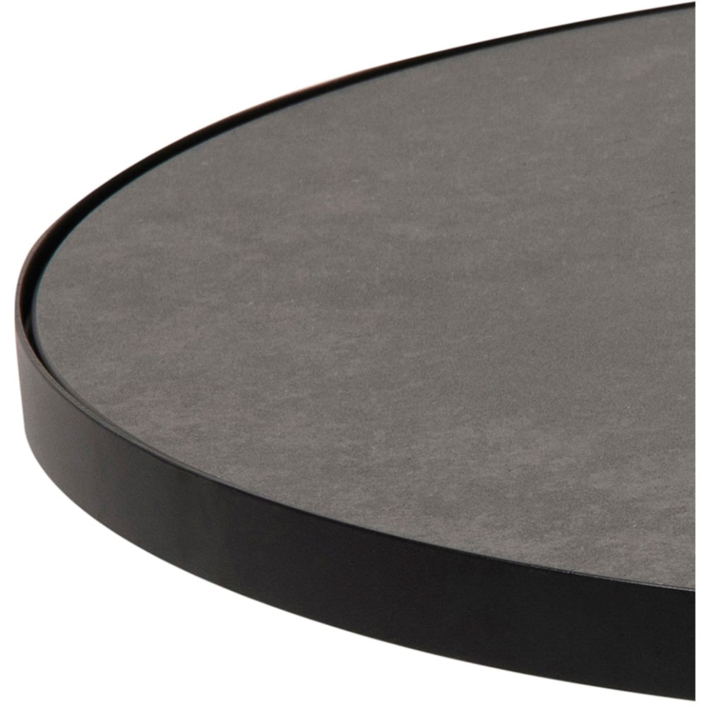 Florence Soli Round Black Ceramic Coffee Table Image 3