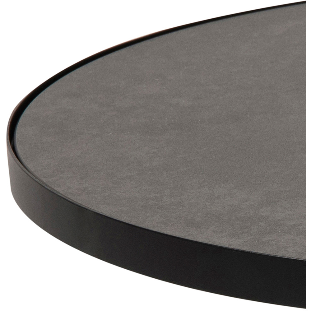 Florence Soli Round Black Ceramic Coffee Table Image 3