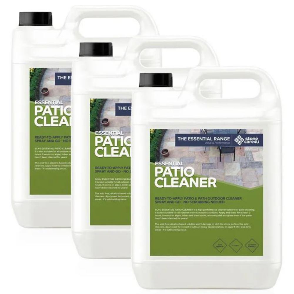 StoneCare4U Essential Patio Cleaner 5L 3 Pack Image 1