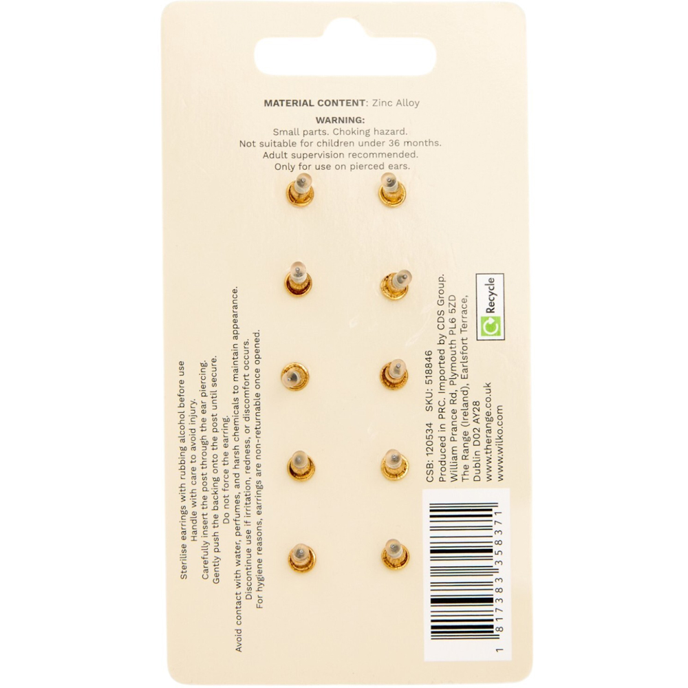 Pack of 5 Xmas Earrings Image 4