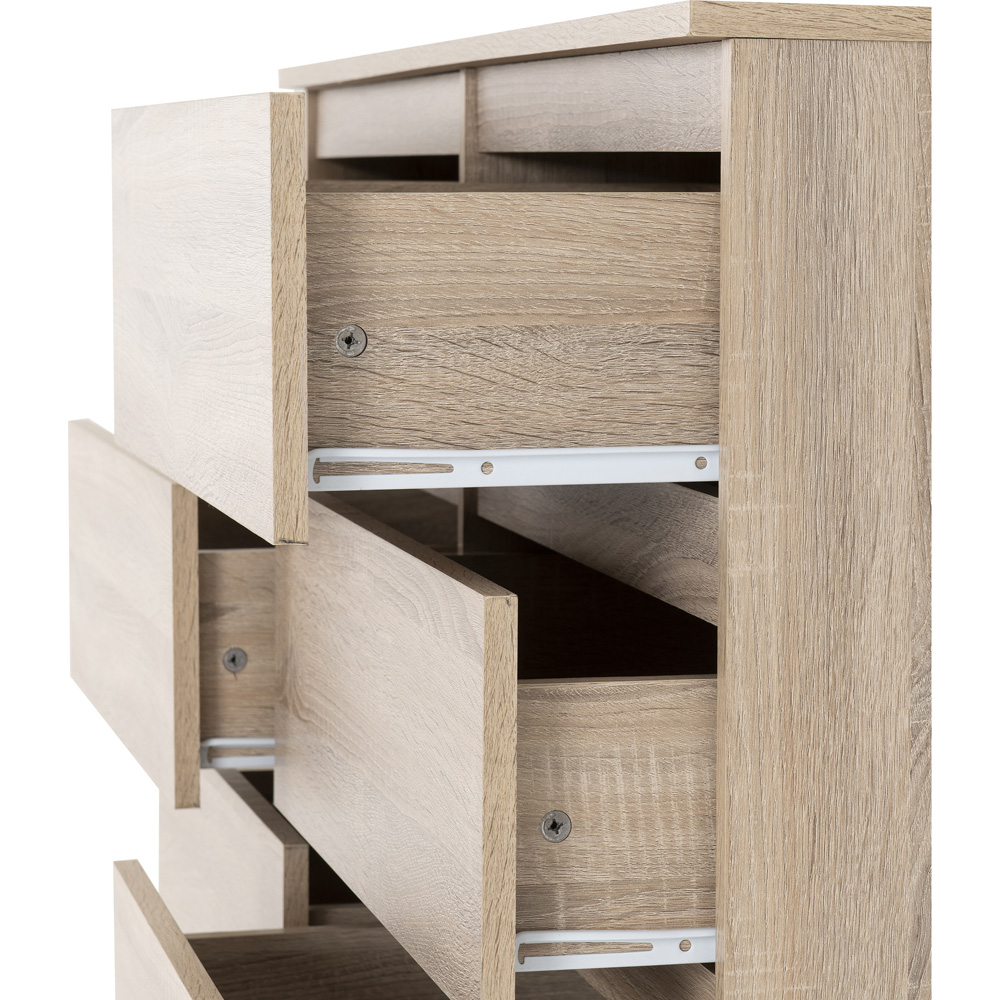 Seconique Malvern 8 Drawer Sonoma Oak Chest of Drawers Image 5