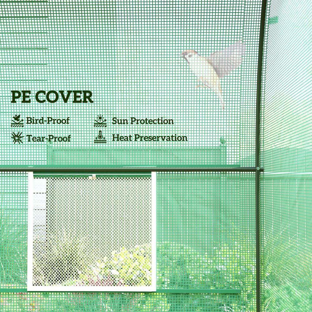 Outsunny 8 x 6.5ft Polytunnel Greenhouse Image 4