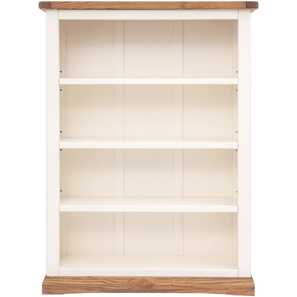 Tropea 4 Shelf Off White Wide Bookcase Image 2
