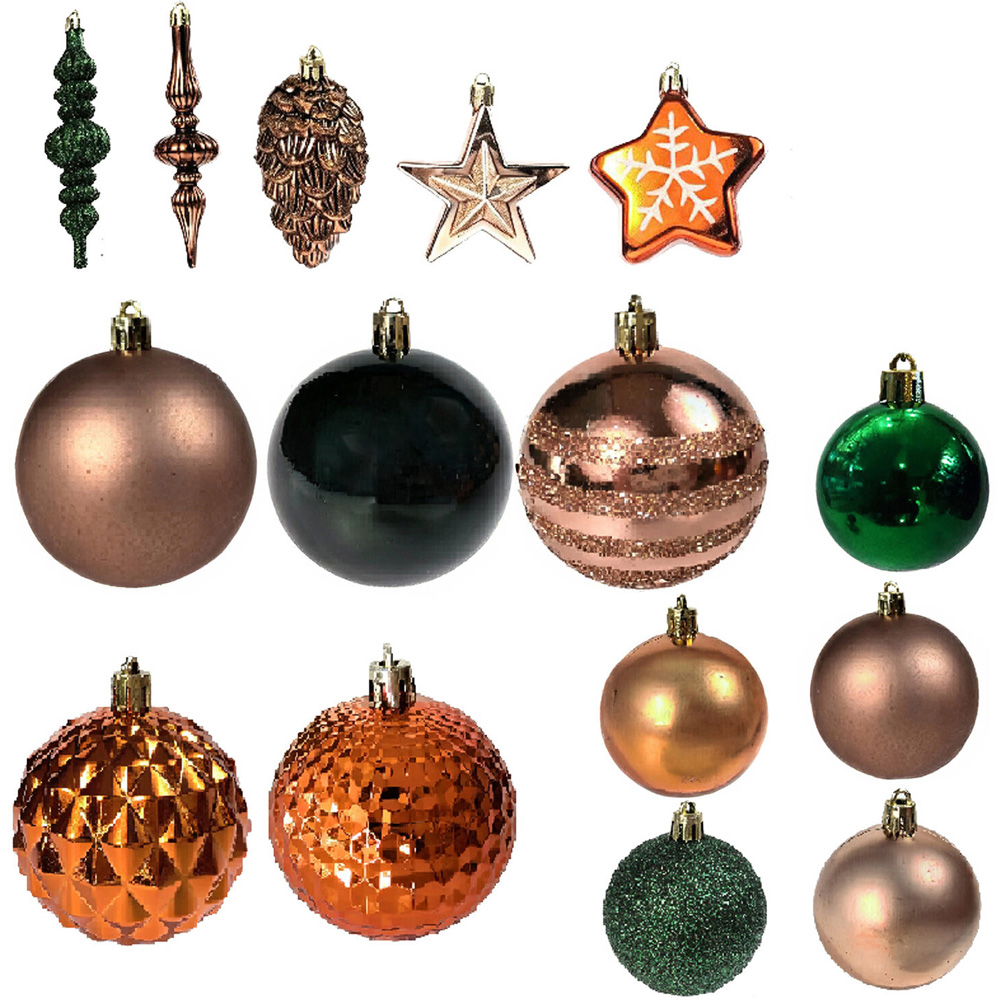 Set of 106 Amber Charm Baubles Image 2