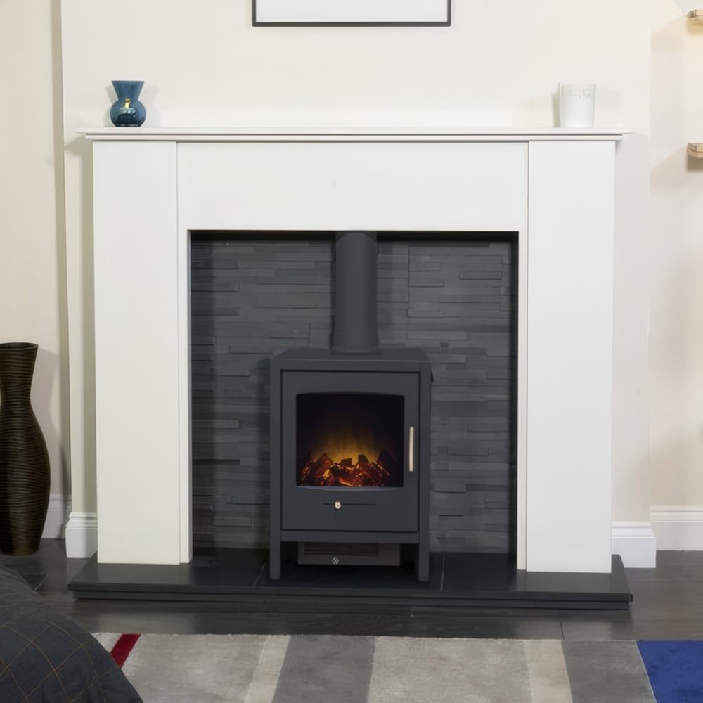 Adam Bergen Charcoal Grey Electric Stove Image 2