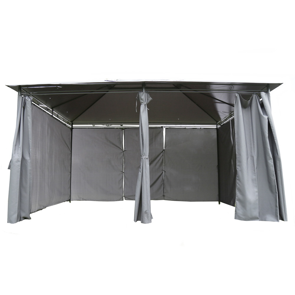 Charles Bentley 3 x 4m Grey Art Gazebo Image 4
