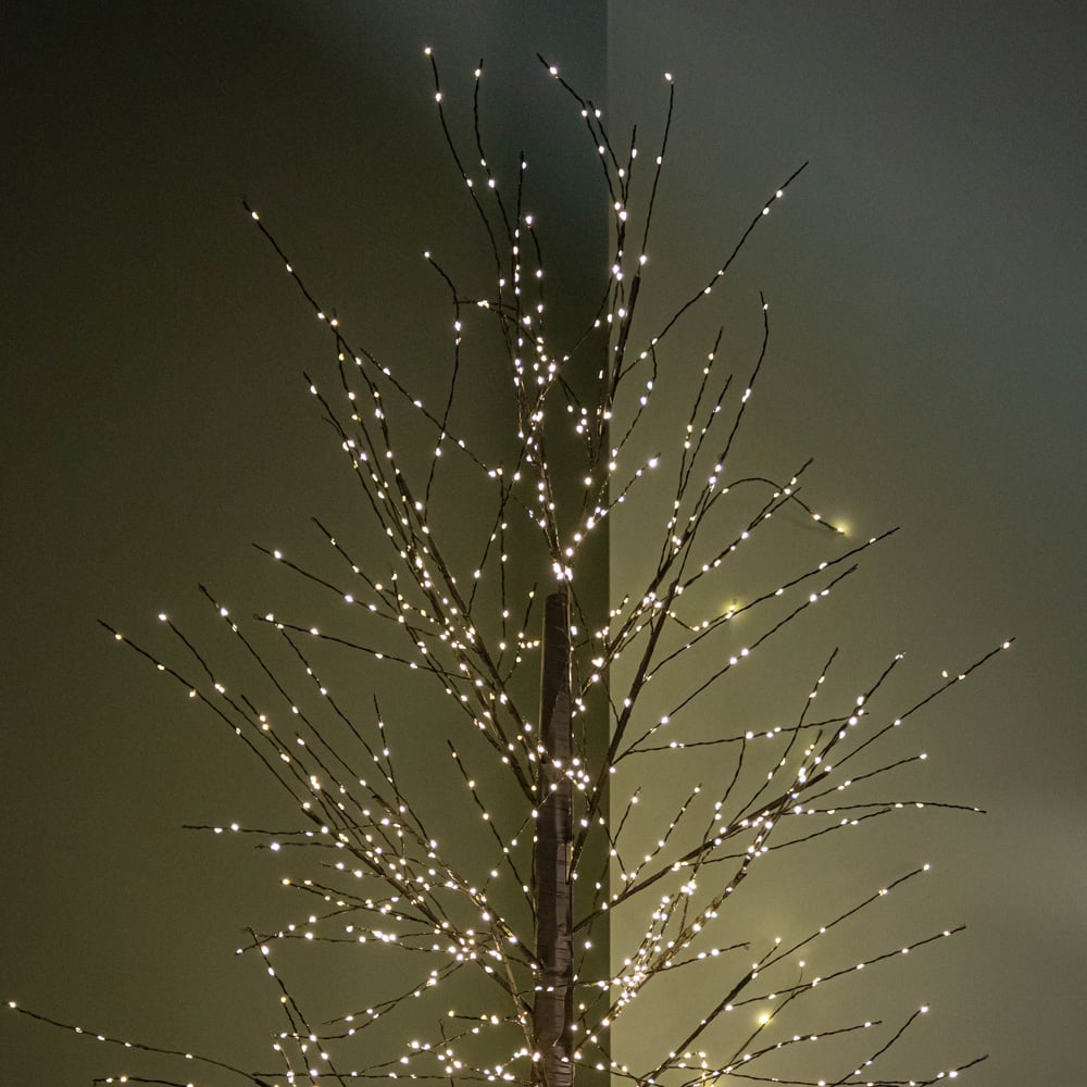 Samuel Alexander 1700 Warm White LED Black Micro Dot Pre-Lit Artificial Christmas Tree 7ft Image 3