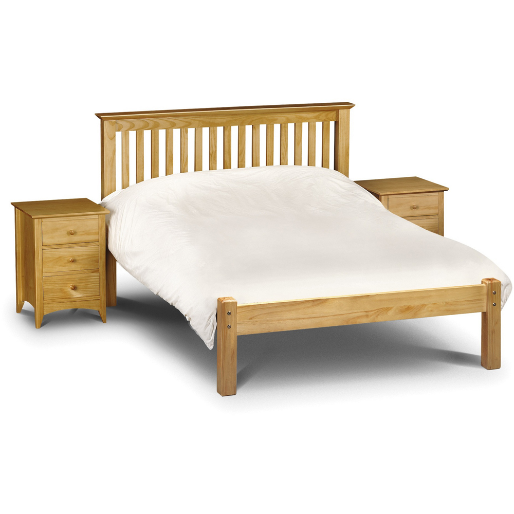 Julian Bowen Barcelona Small Double Pine Low Foot End Bed Frame Image 2
