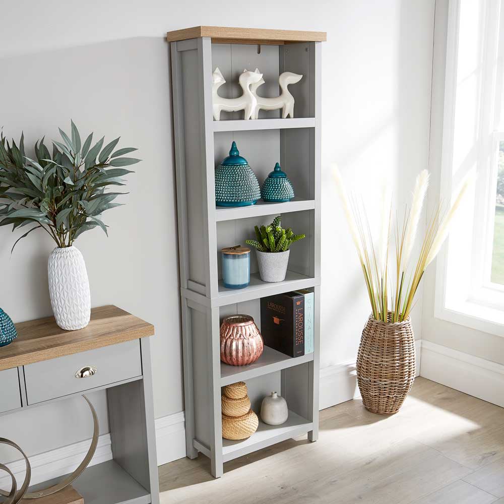 Home Source Avon 5 Tier Grey Tall Storage Unit Image 5