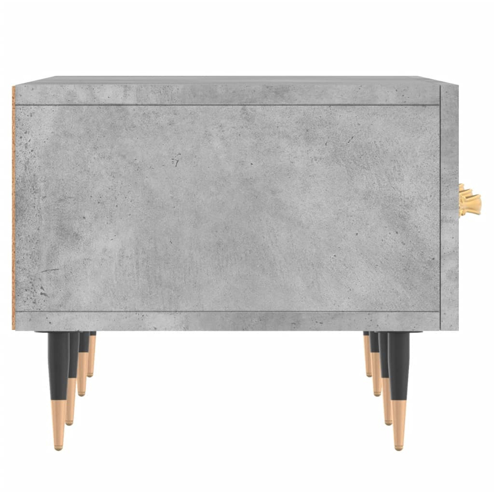 vidaXL 3 Drawer Concrete Grey TV Cabinet Image 7