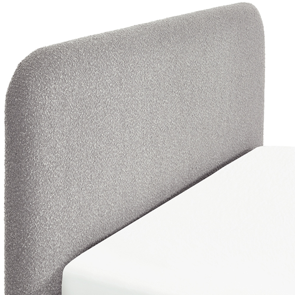 Julian Bowen Hannah Grey Boucle King Bed Image 9