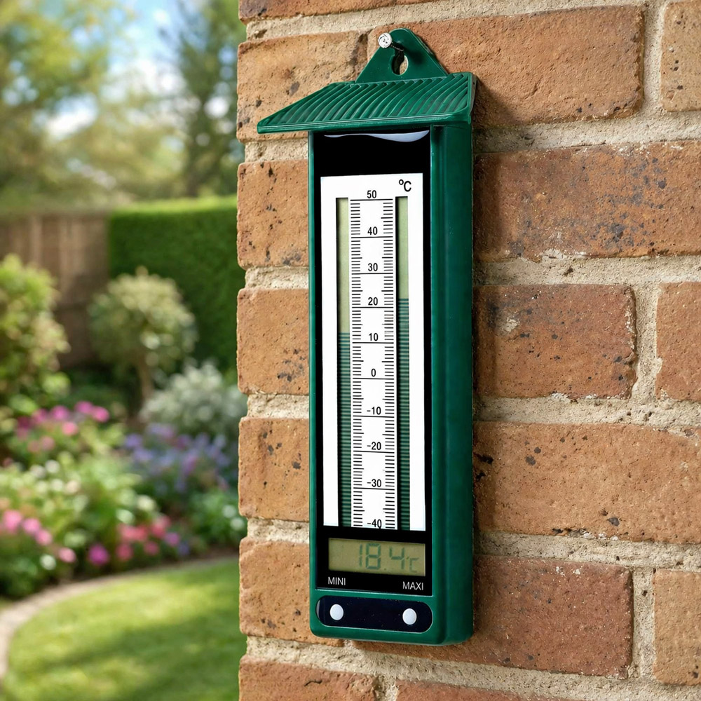 Avilo Green Outdoor Thermometer with Min and Max Display Image 2