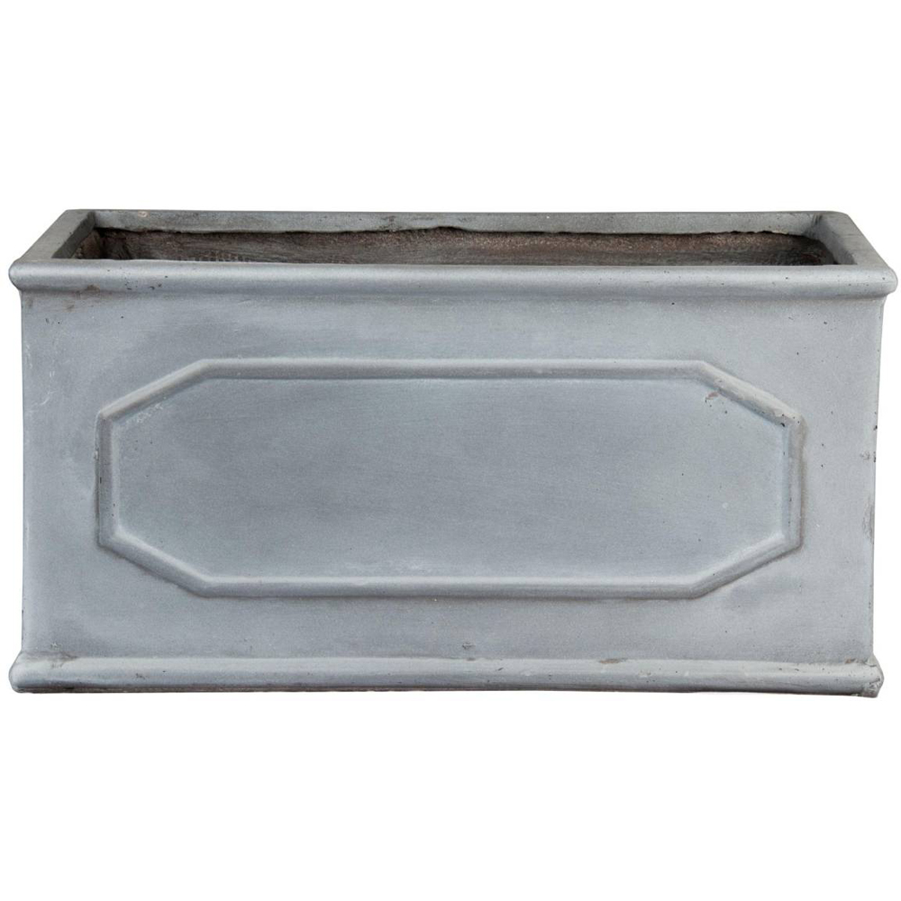 wilko Chelsea Faux Lead Light Stone Trough Outdoor Planter 23cm Image 4